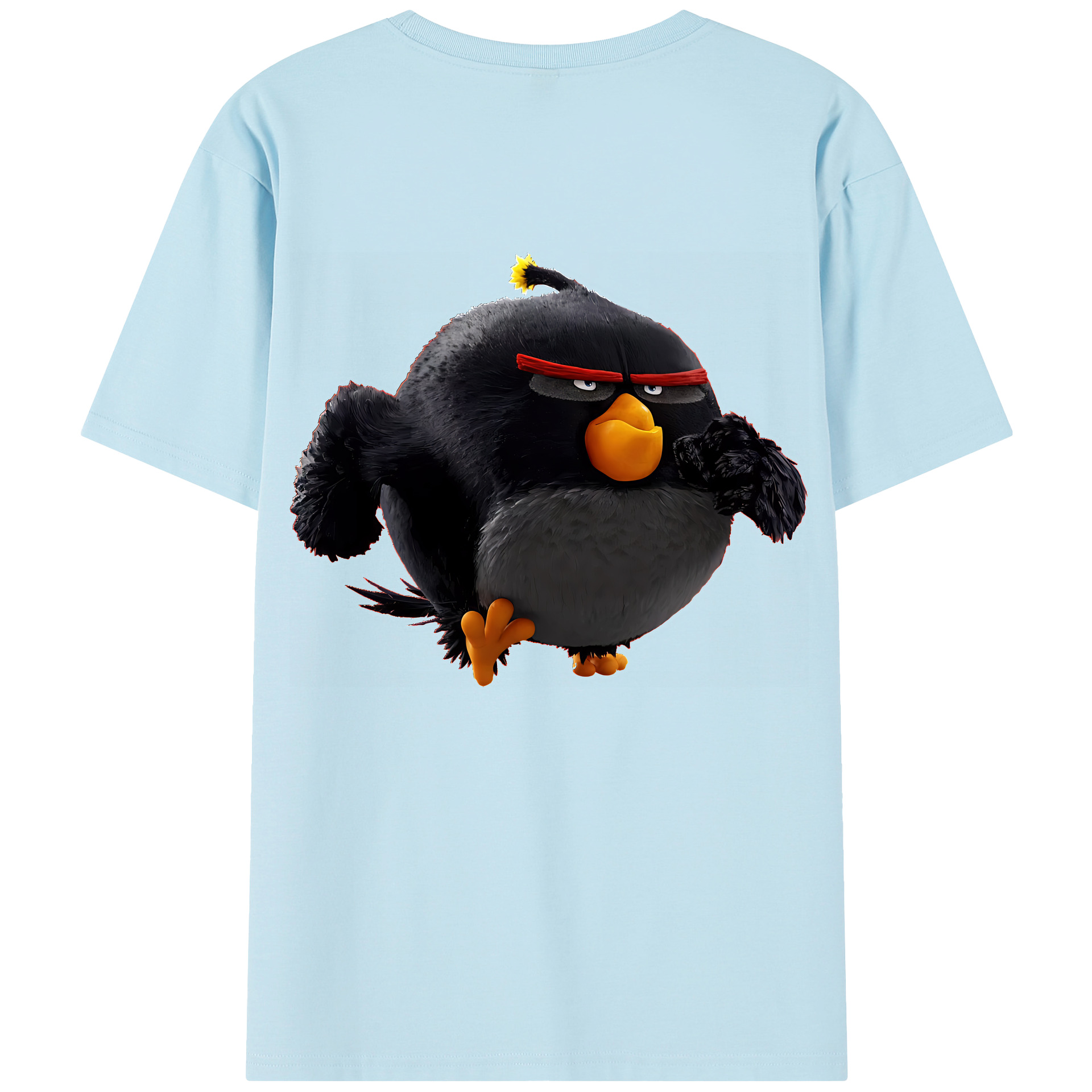 （画像用） Angry Birds アングリーバード 綿100％半袖Tシャツ（背面プリント）